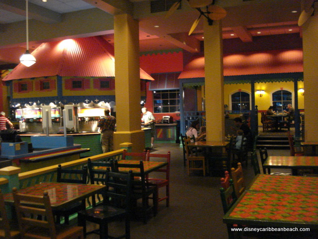 Market Street seating and drink refill area