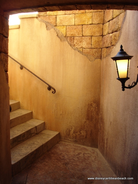 Hidden passageway in pool area
