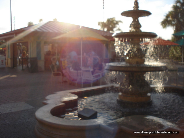 Banana Cabana and Fountain