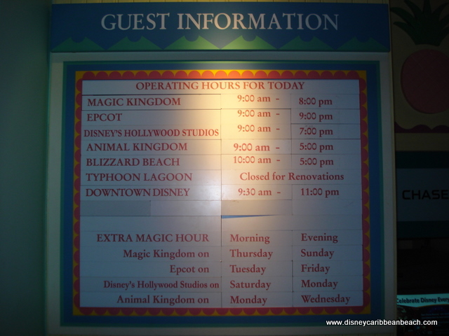 Guest info at Old Port Royale