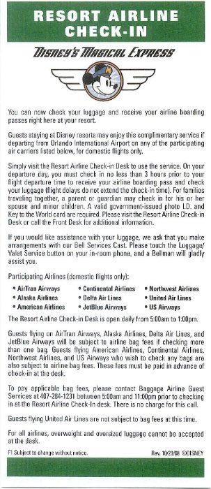 Airline Check-in Flyer